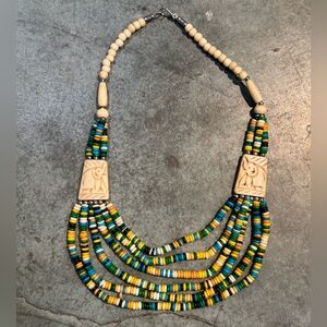 Multicolor Beaded Ethnic Necklace